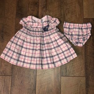 Plaid dress 0-3 mos